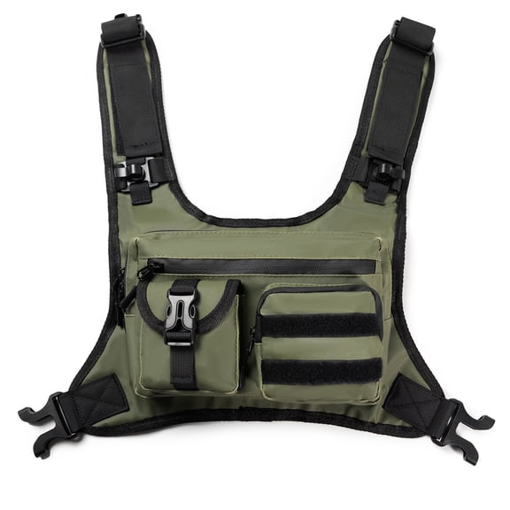Compact Chest Bag for Outdoor Sports, Hiking, Travel, Adjustable Straps Utility Pack for Men Women