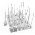 thumbnail image 1 of ZOUSSIQI Slatwall Hooks 25PCS 6 Inch Slatwall Accessories Slatwall Panel Hooks Garage Organization Slat Wall Hooks Heavy Duty Pegboard Gridwall Hooks Display Hooks for Retail CA919-8385, 1 of 7