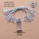 thumbnail image 3 of 1pc Blue Spider Decoration Lights, Battery Operated,10 LED String Lights,4.92Ft String Lights Decorative For Bedroom Party Home Room Garden Hallowmas Decorations(Blue) Without Battery, 3 of 4