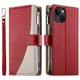 thumbnail image 1 of Funda cartera GANGXUN para iPhone 13 , cuero PU con tarjetero, cremallera, correa de mano, soporte y protección 797°, 1 of 6