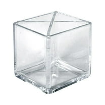 4" Cube Pencil Holder with Divider, 2-Pack