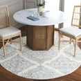 thumbnail image 2 of SAFAVIEH Martha Stewart Abstract Area Rug, Ivory/Blue, 6' x 6' Round, 2 of 7