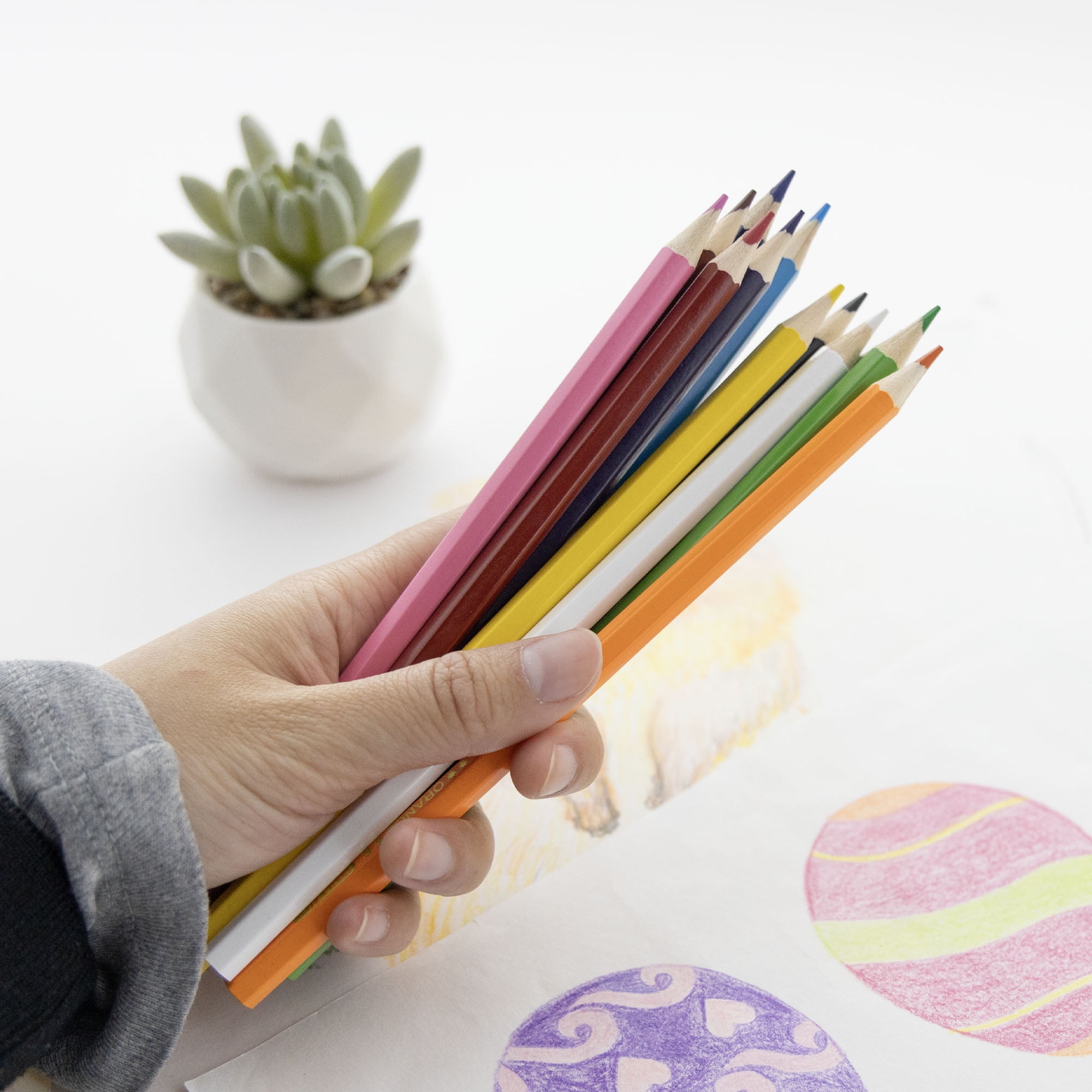 BAZIC 12 Colored Pencils, Pencil Set for Art Drawing Sketching, 24-Pack