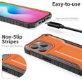 thumbnail image 2 of ExoGuard For iPhone 14 Pro Case, Phone Case with Screen Protector and Kickstand (Orange), 2 of 7