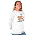 thumbnail image 4 of I Would Rather Be Duck Hunting Hunter Plus Size Long Sleeve Graphic Tee Shirt Brisco Brands 2X, 4 of 5