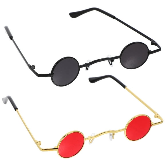 Hemoton 4 Pcs Small Round Sunglasses Sunglasses Circle Sun Glasses for Men