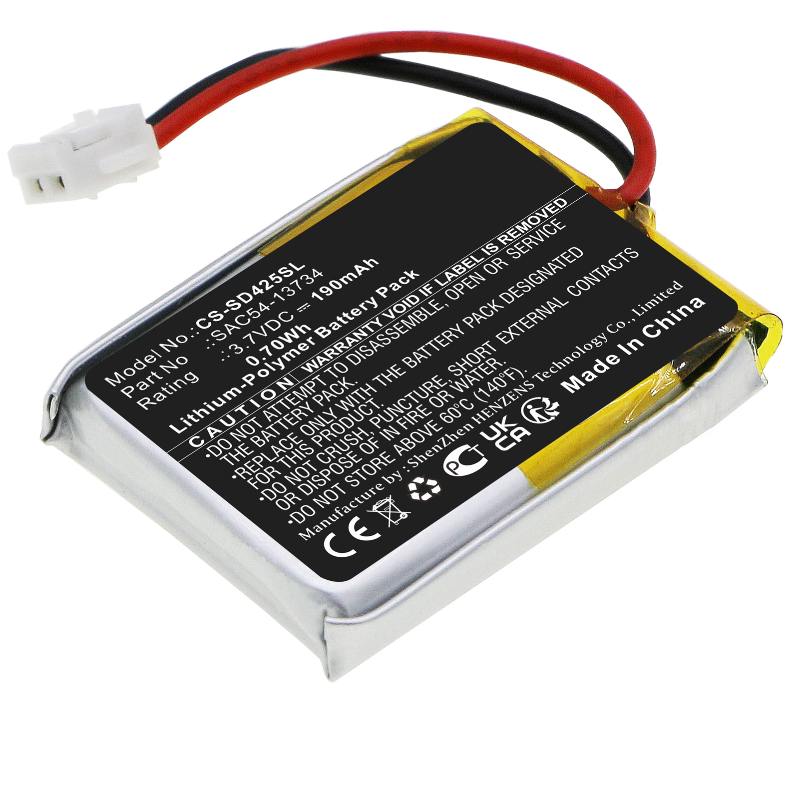 HQRP 3.7V Li-Pol Replacement Battery For Sportdog WetlandHunter 425CAMO & SD-425CAMO