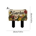 thumbnail image 3 of HengDidi Wooden Personalized Welcome Sign Door Number Ground Stake for Home Garden Outdoor Yard Decor Lawn Flower Bed Insertion Decoration Customizable Plaque House Marker, 3 of 3