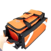 LINE2design Elite Trauma First Aid Medical Bag, Firefighter, EMT, Paramedic, Orange, 600D Polyester - 1 Count