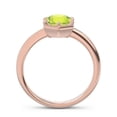 thumbnail image 4 of 2.00 T.C.W Beautiful Round Cut Peridot Gemstone Wonderful Wedding Ring for Women Solid 14K Rose Gold Size 7 by Diamond-Capitals, 4 of 8