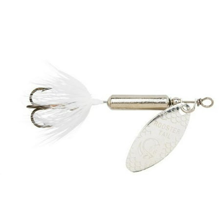 Yakima Bait Wordens Original Rooster Tail Spinner Lure, Chrome Whitetail,
