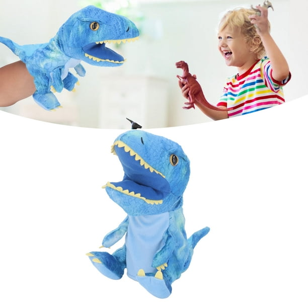 Marionnette à Main De Dinosaure Avec Bouche Mobile Ouverte, Marionnettes à  Main En Peluche Douce Pour Enfants Adultes Cadeau 