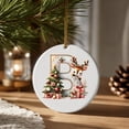 thumbnail image 3 of Name Ornaments for Christmas Tree, 3.15" Cute Deer Personalized Christmas Ornaments, Custom Initial Ornaments A-Z Letter Keepsake Gifts, 2D Acrylic Xmas Tree Decorations, 3 of 5