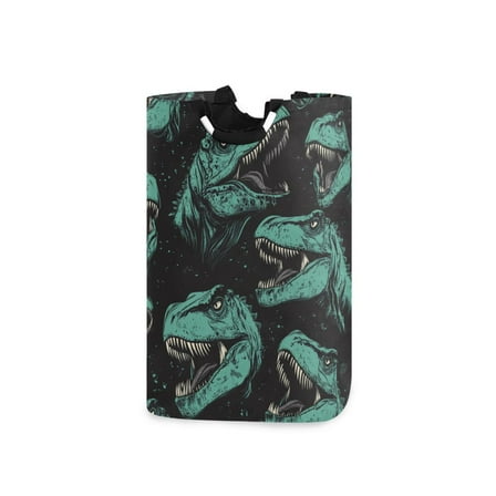 Laundry Basket Laundry Hampers 12.6*11* 22.7 Inch Storage Basket Laundry Hampers is Lightweight and Foldable Cool Big Mouth Dinosaur