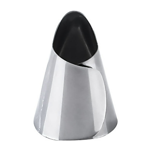 Finger Guard Hand Protector 3.8x2.5cm Stainless Steel Adjustable for Peeling Cutting Vegetable Fruit