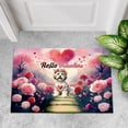 thumbnail image 4 of Hello Valentine’s Day Havanese Flower Crown Romantic Pink Floral Doormat Havanese Dog Lover Gifts Idea Indoor Outdoor Welcome Mat - 00031, 4 of 5