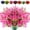 Pink, variant on 8 Bundles Artificial Lavender Flowers Outdoor UV Resistant Fake Plastic Flowers Faux Plastic Shrubs for Indoor Outdoor Window Home Garden Decoration (Red)
