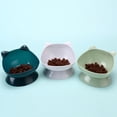 thumbnail image 5 of QHUDLV Tilted Raised Cat Food Feeder Bowl Diagonal Neck Protection Dish, 5 of 9