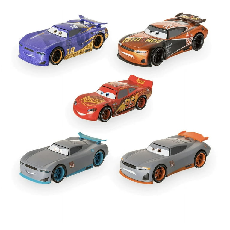 Disney Cars Next-Gen Racers Pullback Die Cast Set Play Set New with Box