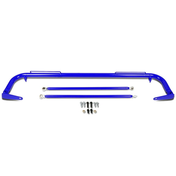 DNA Motoring HNB-T1-BL 49" Universal Safety Seat Belt Harness Bar with Support Rods (Blue)