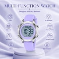 thumbnail image 2 of Watch for Women,Digital Sport Women Wristwatch with Silicone Strap Alarm/Stopwatch/Back Light Birthday Gifts for Women, 2 of 9