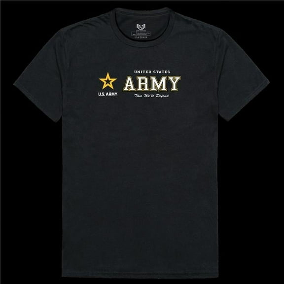 Rapid Dominance RS2-A45-BLK-01 US Army 45 Relaxed Graphic T-Shirt - Black - Small
