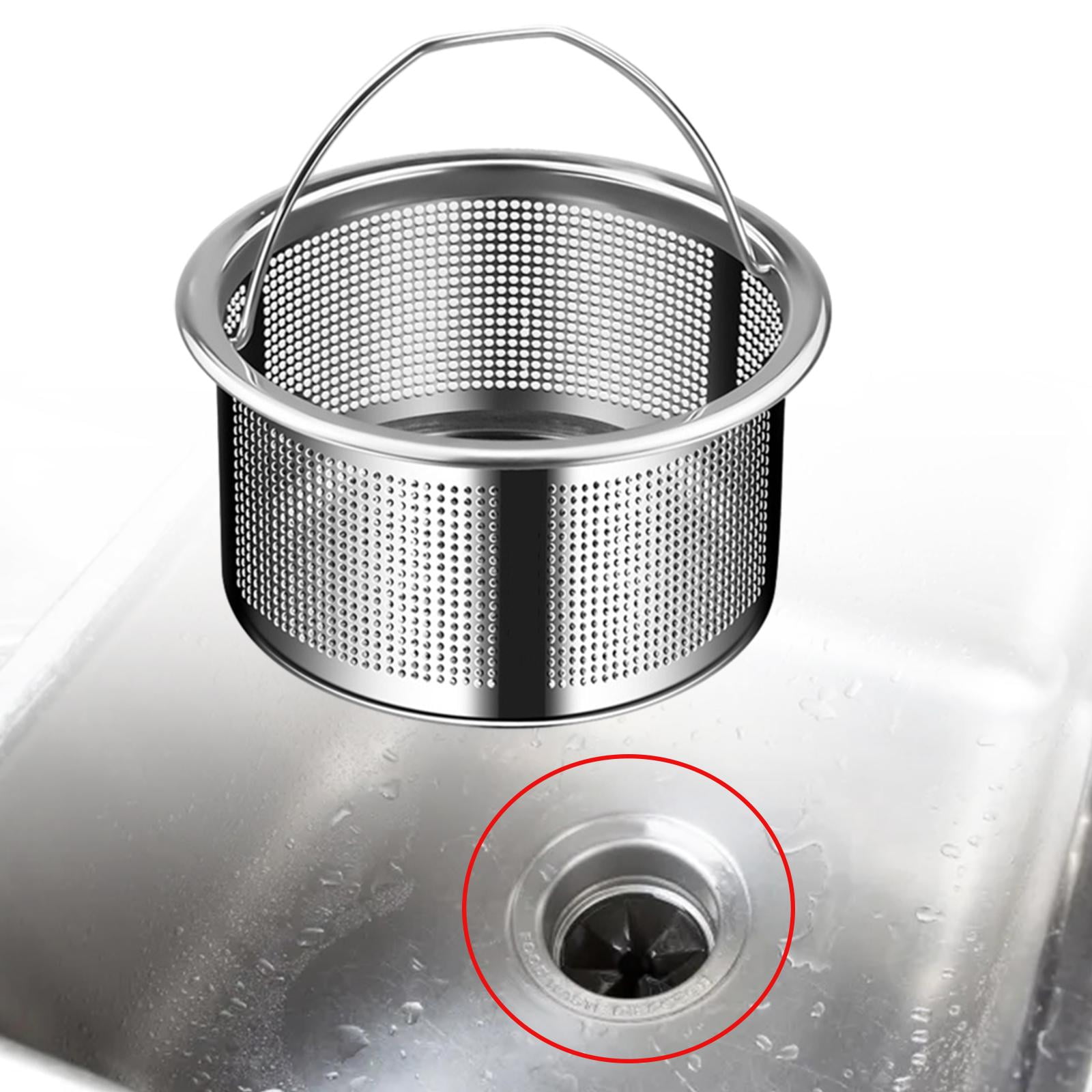 Handy Housewares 4.25 Stainless Steel Mesh Kitchen Sink Strainer - Drain Food Stopper Basket