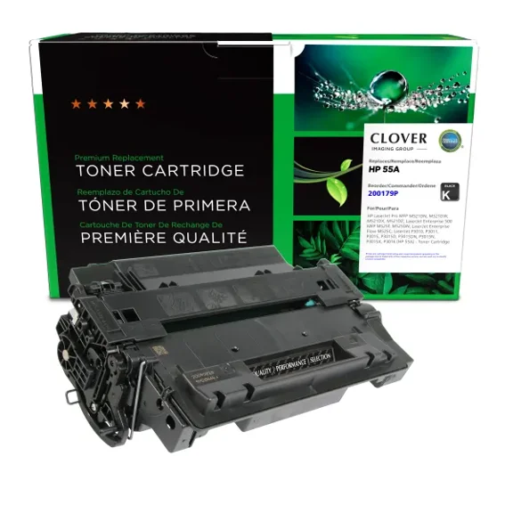 Remanufactured Clover Imaging Toner Cartridge compatible with HP 55A (CE255A)