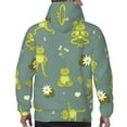 thumbnail image 7 of Cauagu Cute Yoga Frogs for Men's Pullover Hooded Sweatshirt Athletic Casual Hoodie Aautumn Hoodie Sweatshirt for Men Pullover Casual Hooded Sweatshirt-Large, 7 of 7