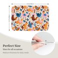 thumbnail image 4 of Pofeuu Cute Chickens Print Hem Mat 40x60 - Multipurpose Doormat for Indoor & Outdoor Use - Welcome Your Guests with our Entrance Mat, 4 of 6