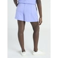thumbnail image 2 of Scoop Women's and Women’s Plus New Scubaknit Seamed Shorts, Sizes XS-4X, 2 of 5