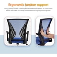 thumbnail image 5 of CL.HPAHKL Mesh Office Chair with Wheels, Ergonomic Desk Chair with Lumbar Support & Armrest, Comfy Swivel Computer Chair for Home Office Study Task, Blue, 5 of 6