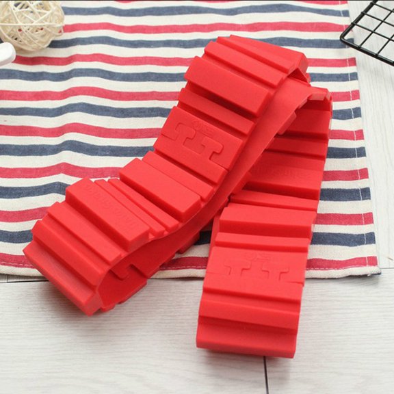 Amosfun Red Silicone Mold Heart Shape for Baking Cake Pie Chocolate and Jelly Desserts