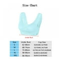 thumbnail image 2 of Womens Plus Size Sports Bra Form Top Breathable Front Underwear Bra Cross Side Buckle, 2 of 8