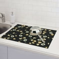 thumbnail image 6 of Gaeub Daisy Print Dish Drying Mats For Kitchen Counter, Kitchen Drying Mat, Large Dish Drying Pad for Kitchen Counter, Microfiber Dish Drying Mat for Sinks, Drainer Mats, 18x24in, 6 of 7