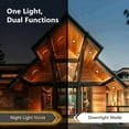 thumbnail image 2 of 12 Pack Black Recessed Lights 4 Inch with Night Light, Canless Ultra Thin Wafer Downlight Pot Outdoor Exterior Soffit Lighting, Dimmable & 5 Color Selectable, 9W, ETL & Energy Star, 2 of 9