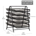 thumbnail image 3 of Mind Reader Desk Organizer with 5 Sliding Trays, Black, 3 of 7