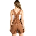 thumbnail image 2 of Revolt Women's Juniors Classic Twill Short Overalls (Base Rust, Large), 2 of 3