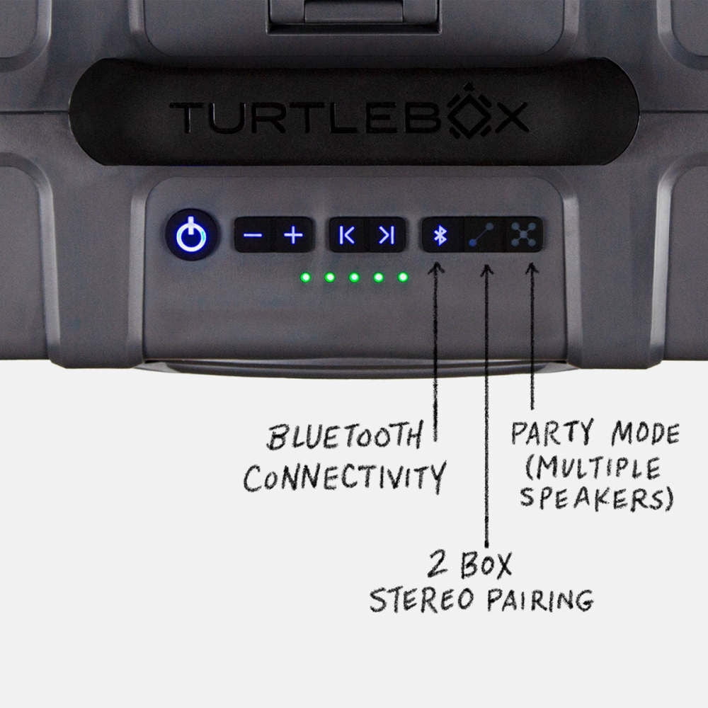 Turtlebox Grande Speaker, Gray