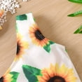thumbnail image 5 of DHFJKG Baby Girls Swimsuit Bikini Set Kids One-Shoulder Floral Print Bathing Suit With Headband 3PCS Swimwear For 6-12M Comfy Beachwear, 5 of 7