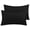 Black, variant on BedDecor 100% Egyptian Cotton 600TC 2PC Pillow Sham Solid Dark Grey Standard