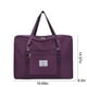thumbnail image 3 of Bolsa de viaje plegable para mujer | Equipaje de mano impermeable de 30 l | Bolsa de deporte para gimnasio y fin de semana para niñas | Rosa, negro, morado, azul, gris y vino, 3 of 8