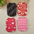 thumbnail image 2 of Xmarks Set of 4 Valentines Day Pet Shirts Dog Clothes Heart Pattern Puppy T-Shirt Dog Pullover Breathable Dog Apparel for Pet Puppy Dog Cat M, 2 of 8