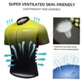 thumbnail image 3 of Men's Summer Short Suits Cycling Set Cycling Jersey with 5D Gel Padded Riding Shorts Quick Dry Breathable Cycling Jersey Set for Outdoor Sport Cycling Biking, 3 of 7