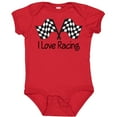 thumbnail image 3 of Inktastic I Love Racing Boys or Girls Baby Bodysuit, 3 of 5