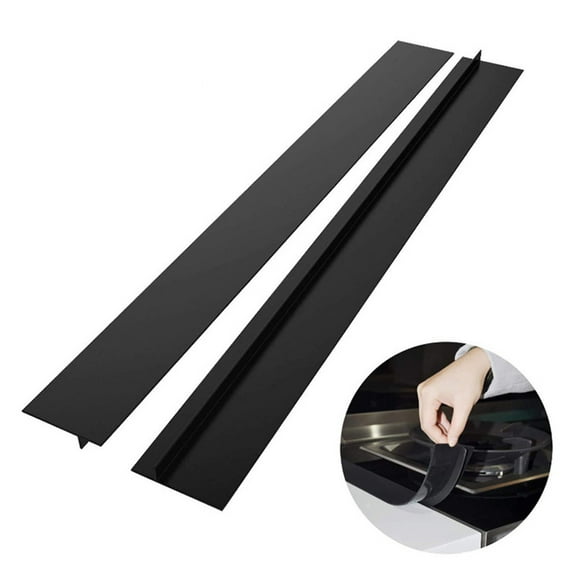 Willstar 2 Piece Silicone Kitchen Stove Counter Gap Cover Oven Guard Spill Seal Slit Filler