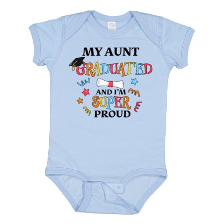 

Inktastic My Aunt Graduated and I m Super Proud Boys or Girls Baby Bodysuit