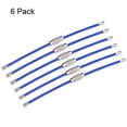 thumbnail image 2 of Unique Bargains 90mm Length PVC Coated Stainless Steel Keyring Loop Cable Blue 6 Count, 2 of 6