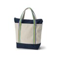 thumbnail image 3 of Lands' End Medium Natural 5 Pocket Zip Top Canvas Tote Bag, 3 of 3