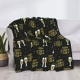 thumbnail image 3 of Yiaed Happy New Year Print Blanket Throw Blanket Soft Cozy Flannel Blanket for Home Bed Sofa Couch Chair-60"x50", 3 of 6